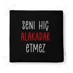 Özel Tasarım Seni Hiç Alakadar Etmez Dijital Baskılı Modern Fermuarlı Sandalye Minderi Realhomes