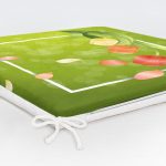 Özel Tasarım Gül Tasarımlı Dijital Baskılı Modern Fermuarlı Sandalye Minderi Realhomes