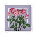 Özel Tasarım Gül Tasarımlı Dijital Baskılı Modern Fermuarlı Sandalye Minderi Realhomes