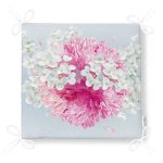 Özel Tasarım Ortanca Çiçeği Motifli Dijital Baskılı Modern Fermuarlı Sandalye Minderi Realhomes