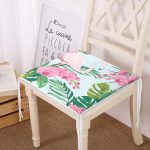 - Frm-Ryl156-Renkli-Tropik-Yaprak-Flamingo-Motifli-Fermuarli-Sandalye-Minderi - Realhomes Renkli Tropik Yaprak Flamingo Motifli Fermuarlı Sandalye Minderi Realhomes