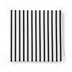 Siyah Beyaz Çizgili Dijital Baskılı Fermuarlı Sandalye Minderi Realhomes