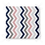 Renkli Zigzag Motifli Özel Tasarım Fermuarlı Sandalye Minderi Realhomes