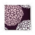 Mürdüm Zemin Damla Tasarımlı Dijital Baskılı Modern Fermuarlı Sandalye Minderi Realhomes