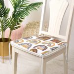 Etnik Soyut Tasarımlı Dijital Baskılı Fermuarlı Sandalye Minderi Realhomes