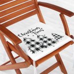 Sevgililer Günü Temalı Özel Tasarım Dijital Baskılı Modern Fermuarlı Sandalye Minderi Realhomes