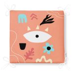 - Frm-Ryl74-Turuncu-Zemin-Onedraw-Motifli-Fermuarli-Sandalye-Minderi-4 - Realhomes Turuncu Zemin Onedraw Motifli Fermuarlı Sandalye Minderi Realhomes