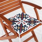 - Frm-Ryl96-Lacivert-Bordo-Damask-Motifli-Modern-Fermuarli-Sandalye-Minderi - Realhomes Lacivert Bordo Damask Motifli Modern Fermuarlı Sandalye Minderi Realhomes