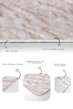 - PaspasTakimi-2li-Set100-Gorsel-3 - Realhomes  Mermer Motifli Mor Mermer Detaylı 2'li Kaymaz Tabanlı Banyo & Mutfak Paspas Takımı Realhomes