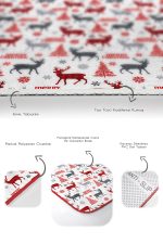 - PaspasTakimi-2li-Set112-Gorsel-3 - Realhomes  Mery Christmas Tasarımlı Dijital Baskılı 2'li Kaymaz Tabanlı Banyo & Mutfak Paspas Takımı Realhomes