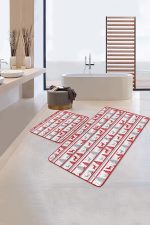 - PaspasTakimi-2li-Set115-Gorsel-1 - Realhomes  Kırmızı Gri Yılbaşı Temalı Dijital Baskılı 2'li Kaymaz Tabanlı Banyo & Mutfak Paspas Takımı Realhomes