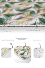 - PaspasTakimi-2li-Set145-Gorsel-3 - Realhomes  Tropikal Tüy Motifli Dijital Baskılı 2'li Kaymaz Tabanlı Banyo & Mutfak Paspas Takımı Realhomes