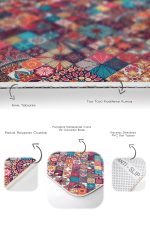 - PaspasTakimi-2li-Set149-Gorsel-3 - Realhomes Etnik Kareli Tasarımlı Dijital Baskılı 2'li Kaymaz Tabanlı Banyo & Mutfak Paspas Takımı Realhomes