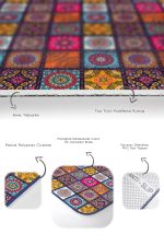 - PaspasTakimi-2li-Set150-Gorsel-3 - Realhomes  Kareli Etnik Motifli Özel Tasarımlı 2'li Kaymaz Tabanlı Banyo & Mutfak Paspas Takımı Realhomes