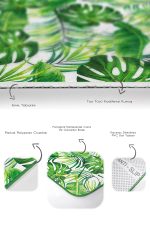 - PaspasTakimi-2li-Set157-Gorsel-3 - Realhomes  Yaprak Motifli Dijital Baskılı 2'li Kaymaz Tabanlı Banyo & Mutfak Paspas Takımı Realhomes