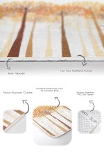 - PaspasTakimi-2li-Set158-Gorsel-3 - Realhomes  Sonbahar Temalı Turuncu Kavak Ağaçları 2'li Kaymaz Tabanlı Banyo & Mutfak Paspas Takımı Realhomes