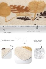 - PaspasTakimi-2li-Set164-Gorsel-3 - Realhomes Krem Zemin Tropik Yaprak Tasarımlı 2'li Kaymaz Tabanlı Banyo & Mutfak Paspas Takımı Realhomes