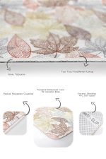 - PaspasTakimi-2li-Set168-Gorsel-3 - Realhomes Kurumu Renkli Sonbahar Yaprakları Özel Tasarım 2'li Kaymaz Tabanlı Banyo & Mutfak Paspas Takımı Realhomes