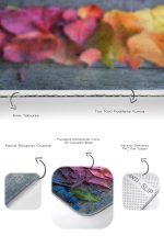 - PaspasTakimi-2li-Set20-Gorsel-3 - Realhomes  Renkli Yapraklar Dijital Baskılı 2'li Kaymaz Tabanlı Banyo & Mutfak Paspas Takımı Realhomes