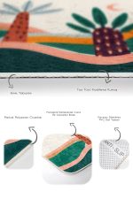 - PaspasTakimi-2li-Set208-Gorsel-3 - Realhomes  Renkli Zemin Palmiye Ağaç Tasarımlı 2'li Kaymaz Tabanlı Banyo & Mutfak Paspas Takımı Realhomes