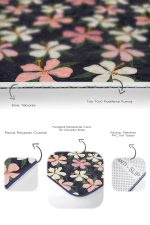 - PaspasTakimi-2li-Set210-Gorsel-3 - Realhomes  Rengarenk Çiçek Tasarımlı Dijital Baskılı 2'li Kaymaz Tabanlı Banyo & Mutfak Paspas Takımı Realhomes