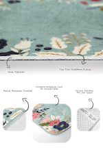 - PaspasTakimi-2li-Set214-Gorsel-3 - Realhomes  Yeşil Zemin Gül Tasarımlı Dijital Baskılı 2'li Kaymaz Tabanlı Banyo & Mutfak Paspas Takımı Realhomes