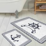 Yaprak Motifli Dijital Baskılı 2'li Kaymaz Tabanlı Banyo & Mutfak Paspas Takımı Realhomes