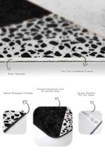 - PaspasTakimi-2li-Set230-Gorsel-3 - Realhomes  Siyah Beyaz Düz Renkli Taş Tasarımlı 2'li Kaymaz Tabanlı Banyo & Mutfak Paspas Takımı Realhomes