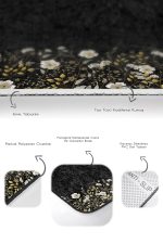 - PaspasTakimi-2li-Set236-Gorsel-3 - Realhomes  Siyah Zemin Gold Detaylı Çiçekler Dijital Baskılı 2'li Kaymaz Tabanlı Banyo & Mutfak Paspas Takımı Realhomes