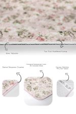 - PaspasTakimi-2li-Set238-Gorsel-3 - Realhomes  Pembe Zemin Gül Motifleri Dijital Baskılı 2'li Kaymaz Tabanlı Banyo & Mutfak Paspas Takımı Realhomes