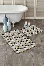 - PaspasTakimi-2li-Set241-Gorsel - Realhomes  Gold Detaylı Sonbahar Yaprakları Özel Tasarımlı 2'li Kaymaz Tabanlı Banyo & Mutfak Paspas Takımı Realhomes