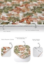 - PaspasTakimi-2li-Set248-Gorsel-3 - Realhomes  Kurumuş Kahve Yeşil Sonbahar Yaprakları Özel Tasarım 2'li Kaymaz Tabanlı Banyo & Mutfak Paspas Takımı Realhomes