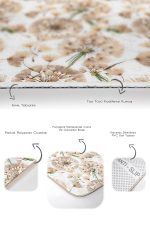 - PaspasTakimi-2li-Set261-Gorsel-3 - Realhomes  Karahindiba Temalı Dijital Baskılı Özel Tasarım 2'li Kaymaz Tabanlı Banyo & Mutfak Paspas Takımı Realhomes