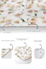 - PaspasTakimi-2li-Set262-Gorsel-3 - Realhomes  Beyaz Zemin Karahindiba Özel Tasarım 2'li Kaymaz Tabanlı Banyo & Mutfak Paspas Takımı Realhomes