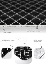 - PaspasTakimi-2li-Set27-Gorsel-3 - Realhomes  Siyah Zemin Beyaz Ogea Dijital Baskılı 2'li Kaymaz Tabanlı Banyo & Mutfak Paspas Takımı Realhomes