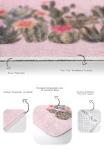 - PaspasTakimi-2li-Set295-Gorsel-3 - Realhomes  Pembe Zemin Kaktüs Özel Tasarımlı 2'li Kaymaz Tabanlı Banyo & Mutfak Paspas Takımı Realhomes