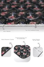 - PaspasTakimi-2li-Set323-Gorsel-3 - Realhomes Siyah Zemin Çapa Dümen Özel Tasarımlı 2'li Kaymaz Tabanlı Banyo & Mutfak Paspas Takımı Realhomes