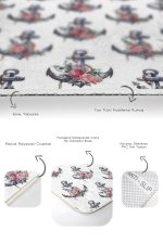 - PaspasTakimi-2li-Set324-Gorsel-3 - Realhomes  Beyaz Zemin Dümen Çapa Dijital Baskılı 2'li Kaymaz Tabanlı Banyo & Mutfak Paspas Takımı Realhomes