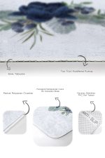 - PaspasTakimi-2li-Set325-Gorsel-3 - Realhomes  Lacivert Gül Tasarımlı Dijital Baskılı 2'li Kaymaz Tabanlı Banyo & Mutfak Paspas Takımı Realhomes