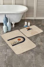 - PaspasTakimi-2li-Set327-Gorsel-2 - Realhomes  Onedraw Temalı Özel Tasarım Dijital Baskılı 2'li Kaymaz Tabanlı Banyo & Mutfak Paspas Takımı Realhomes