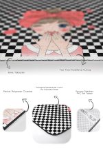 - PaspasTakimi-2li-Set33-Gorsel-3 - Realhomes  Siyah Beyaz Dama Zemin Öpücük Atan Kız 2'li Kaymaz Tabanlı Banyo & Mutfak Paspas Takımı Realhomes