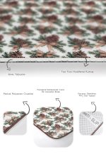 - PaspasTakimi-2li-Set344-Gorsel-3 - Realhomes  Kurdaleli Kozalak Temalı Dijital Baskılı 2'li Kaymaz Tabanlı Banyo & Mutfak Paspas Takımı Realhomes