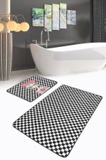 - PaspasTakimi-2li-Set36-Gorsel-1 - Realhomes Dama Tasarım Fotoğraf Çeken Kız Desenli 2'li Kaymaz Tabanlı Banyo & Mutfak Paspas Takımı Realhomes