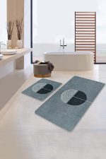 - PaspasTakimi-2li-Set361-Gorsel-1 - Realhomes  Onedraw Özel Tasarımlı Dijital Baskılı 2'li Kaymaz Tabanlı Banyo & Mutfak Paspas Takımı Realhomes