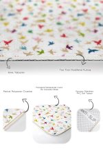 - PaspasTakimi-2li-Set378-Gorsel-3 - Realhomes Renkli Kuşlar Özel Tasarımlı Dijital Baskılı 2'li Kaymaz Tabanlı Banyo & Mutfak Paspas Takımı Realhomes