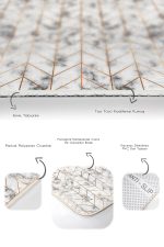 - PaspasTakimi-2li-Set379-Gorsel-3 - Realhomes  Gold Çizgili Mermer Tasarımlı Dijital Baskılı 2'li Kaymaz Tabanlı Banyo & Mutfak Paspas Takımı Realhomes