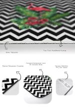 - PaspasTakimi-2li-Set41-Gorsel-3 - Realhomes  Çok Zigzag Motifli Flamingo Tasarımlı 2'li Kaymaz Tabanlı Banyo & Mutfak Paspas Takımı Realhomes