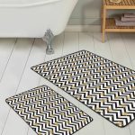 Güneş Temalı Renkli Çizimli Dijital Baskılı 2'li Kaymaz Tabanlı Banyo & Mutfak Paspas Takımı Realhomes