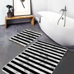 Pastel Renkli Hello Beatiful Temalı 2'li Kaymaz Tabanlı Banyo & Mutfak Paspas Takımı Realhomes