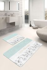 - PaspasTakimi-2li-Set69-Gorsel-2 - Realhomes  Soft Renkli Hello Beatiful Dijital Baskılı 2'li Kaymaz Tabanlı Banyo & Mutfak Paspas Takımı Realhomes